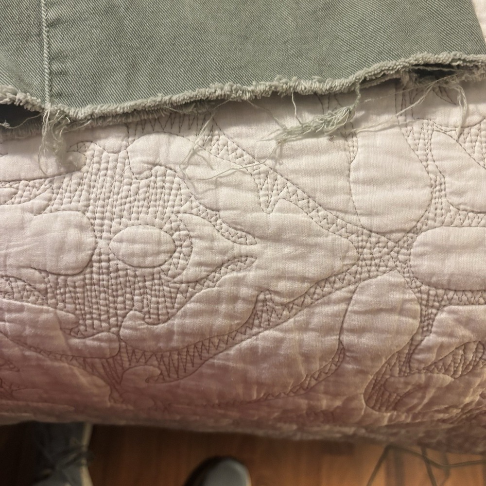 High Rise Green Jeans - Picture 3 of 10